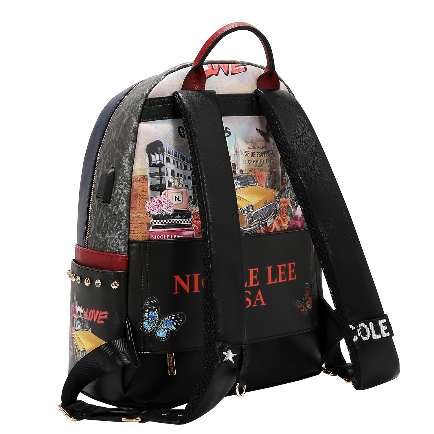 LAPTOP BACKPACK WITH USB CHARGING PORT (SABINA IMAGINES)
