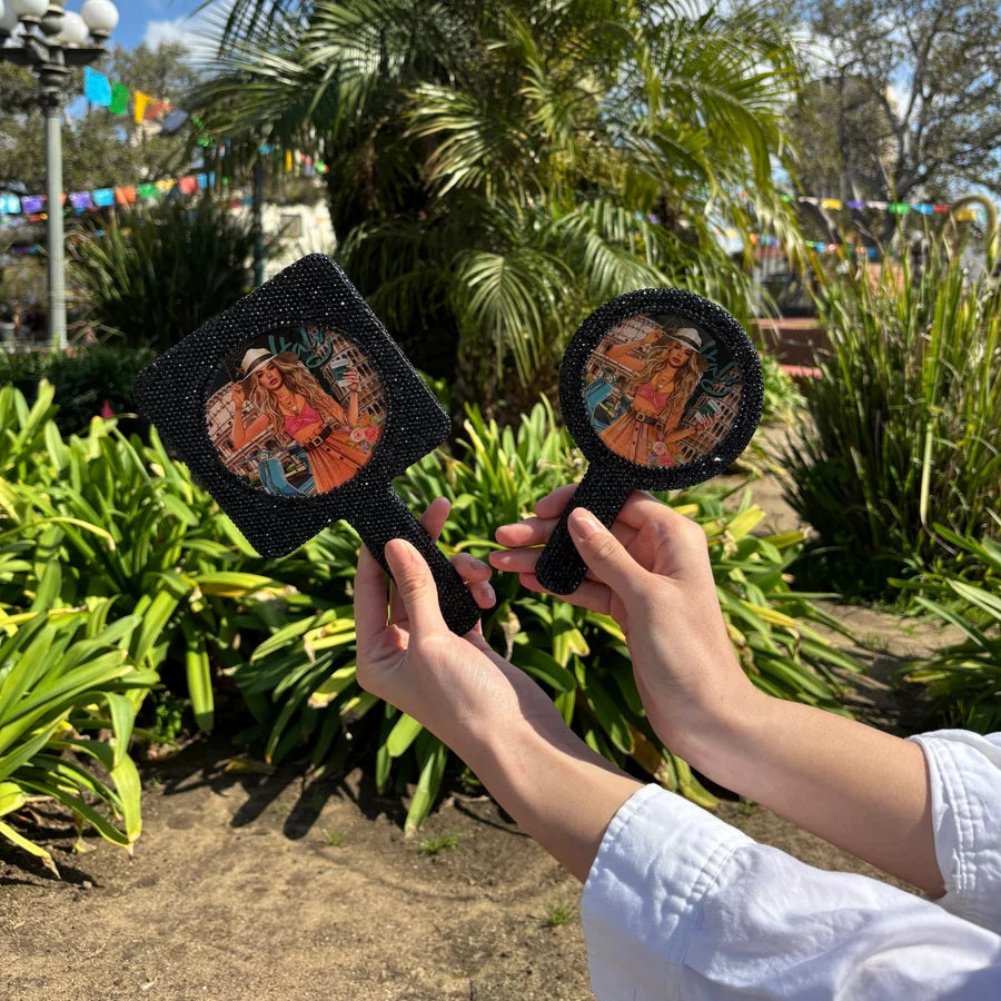 ESPEJO DE MANO REDONDO (VIOLET BLOSSOM)