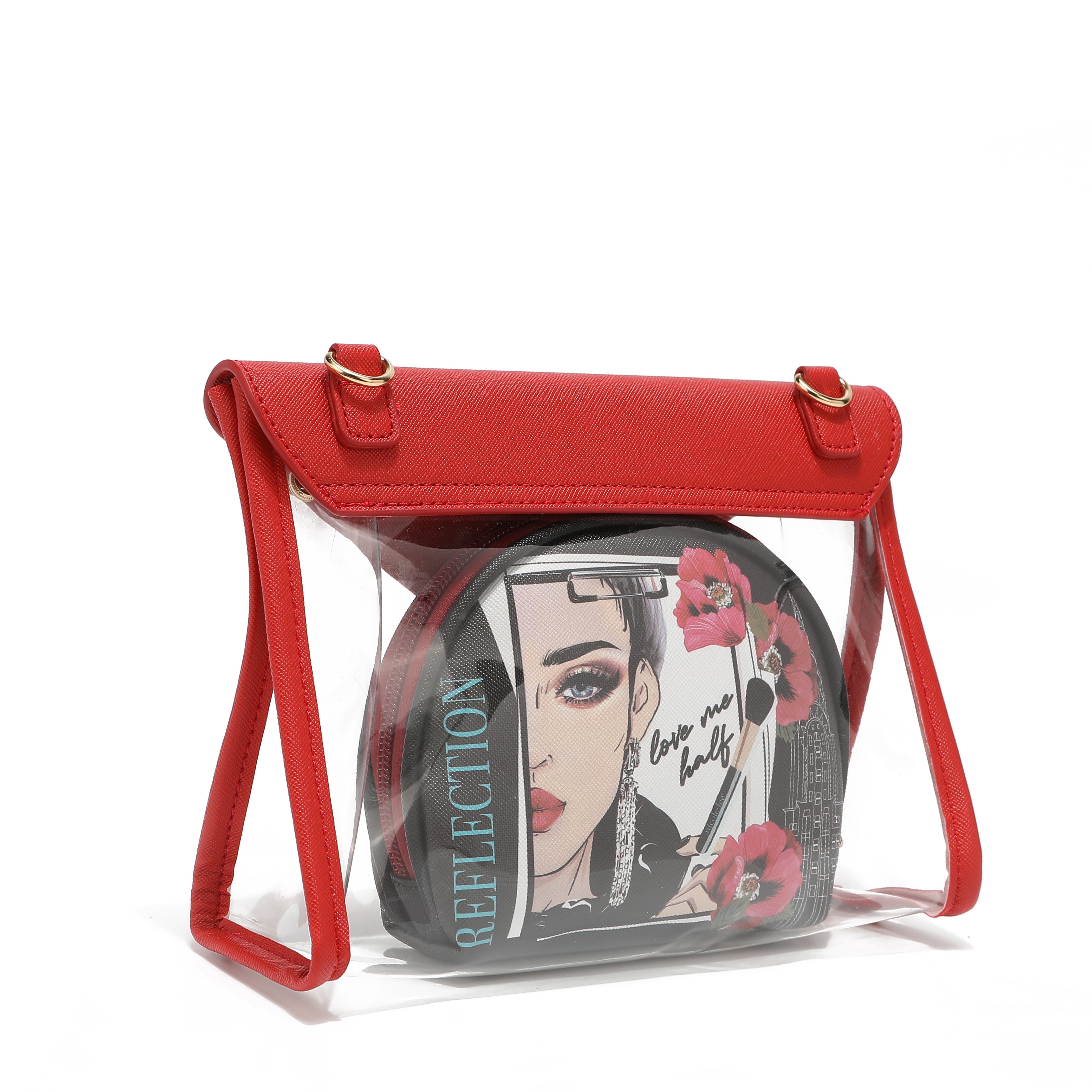 2 -piece bandolera for cosmetics