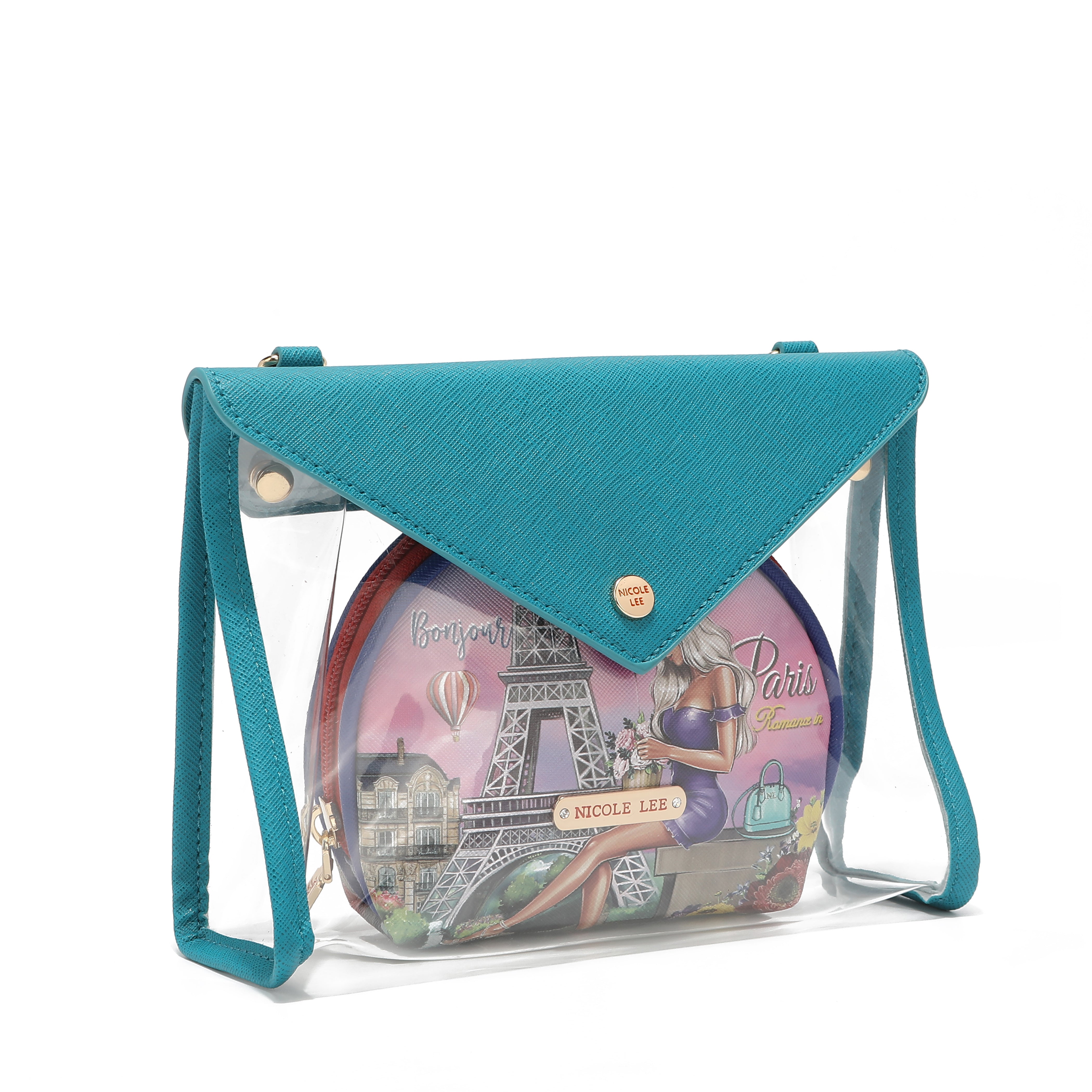 2 -piece bandolera for cosmetics