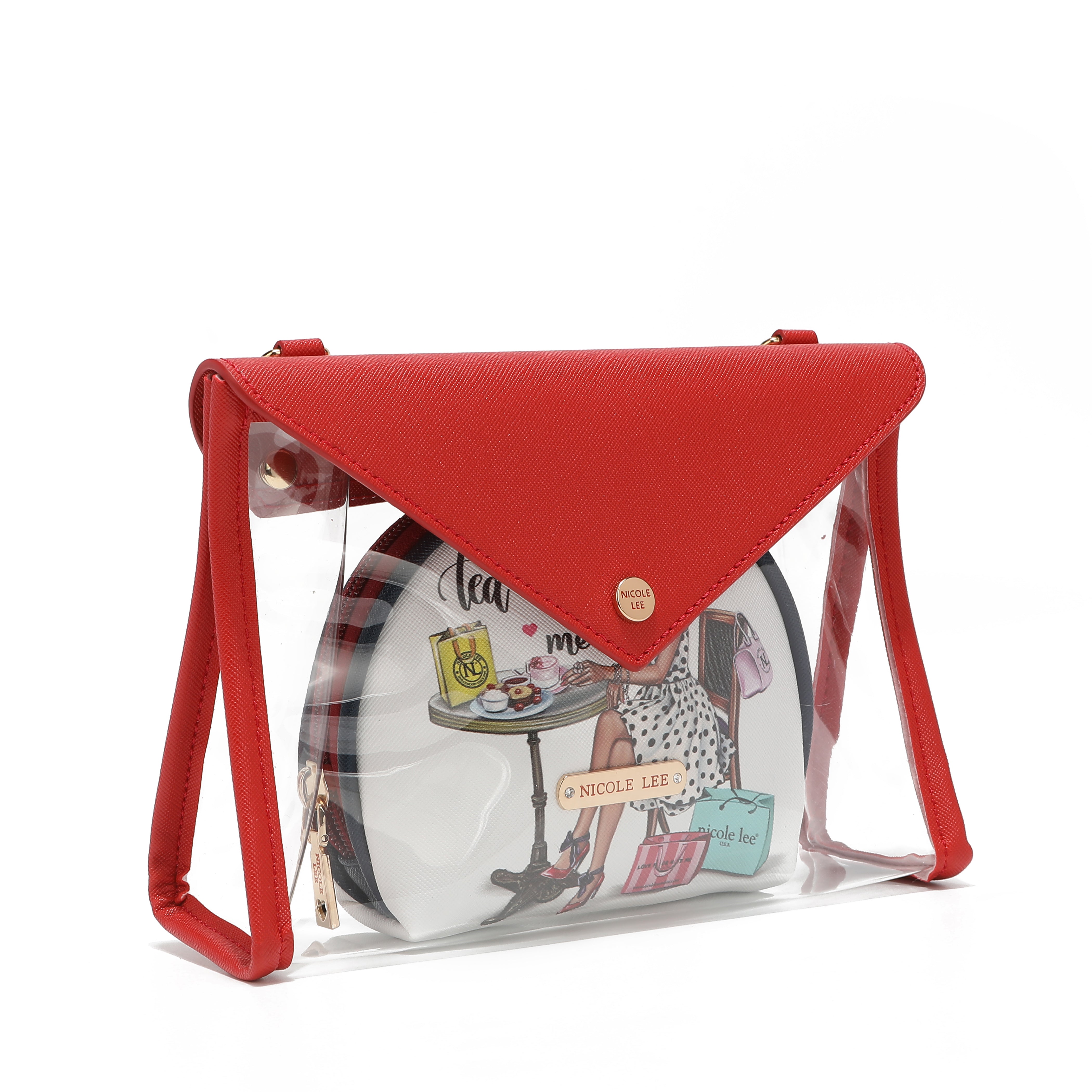 2 -piece bandolera for cosmetics