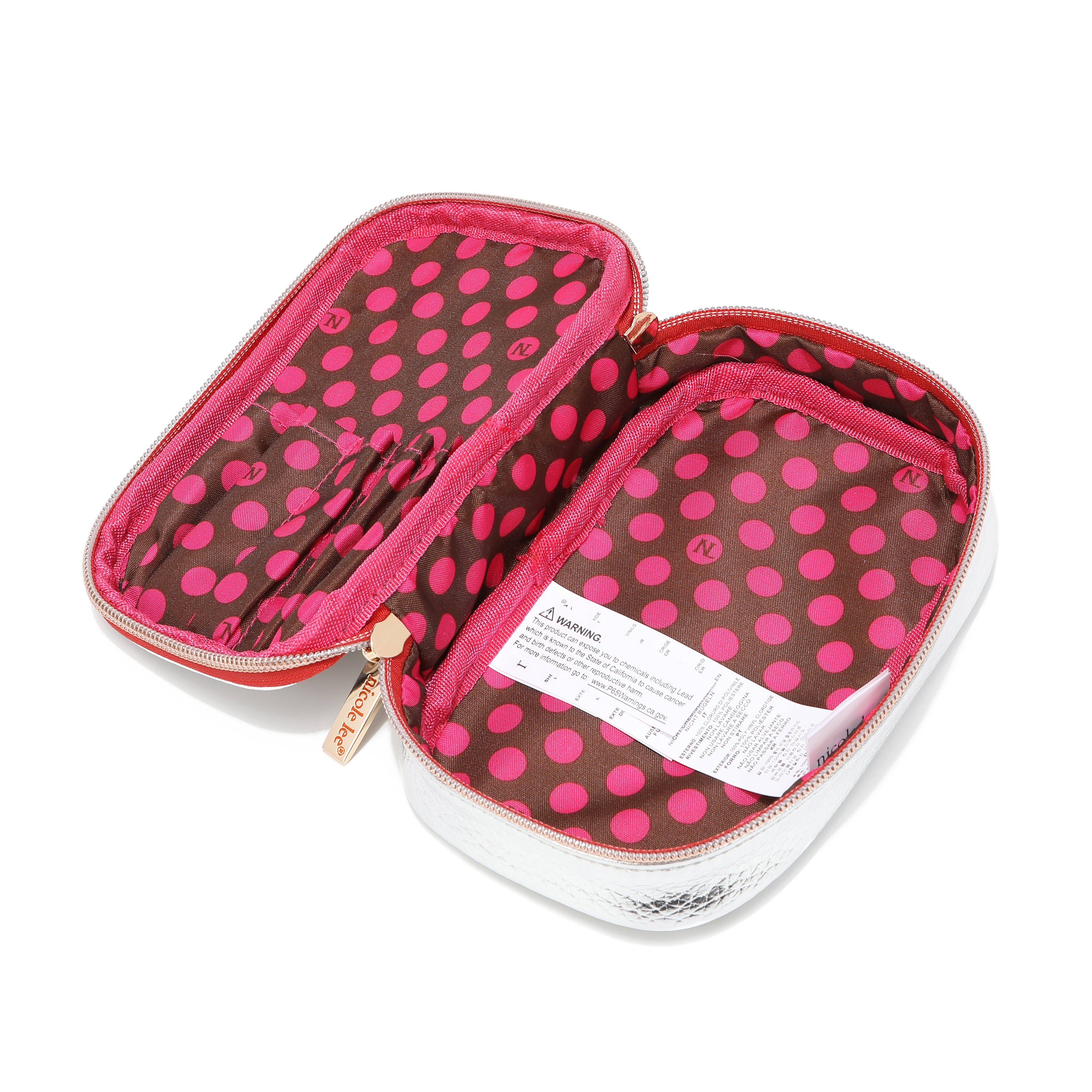 Set of makeup brushes with case