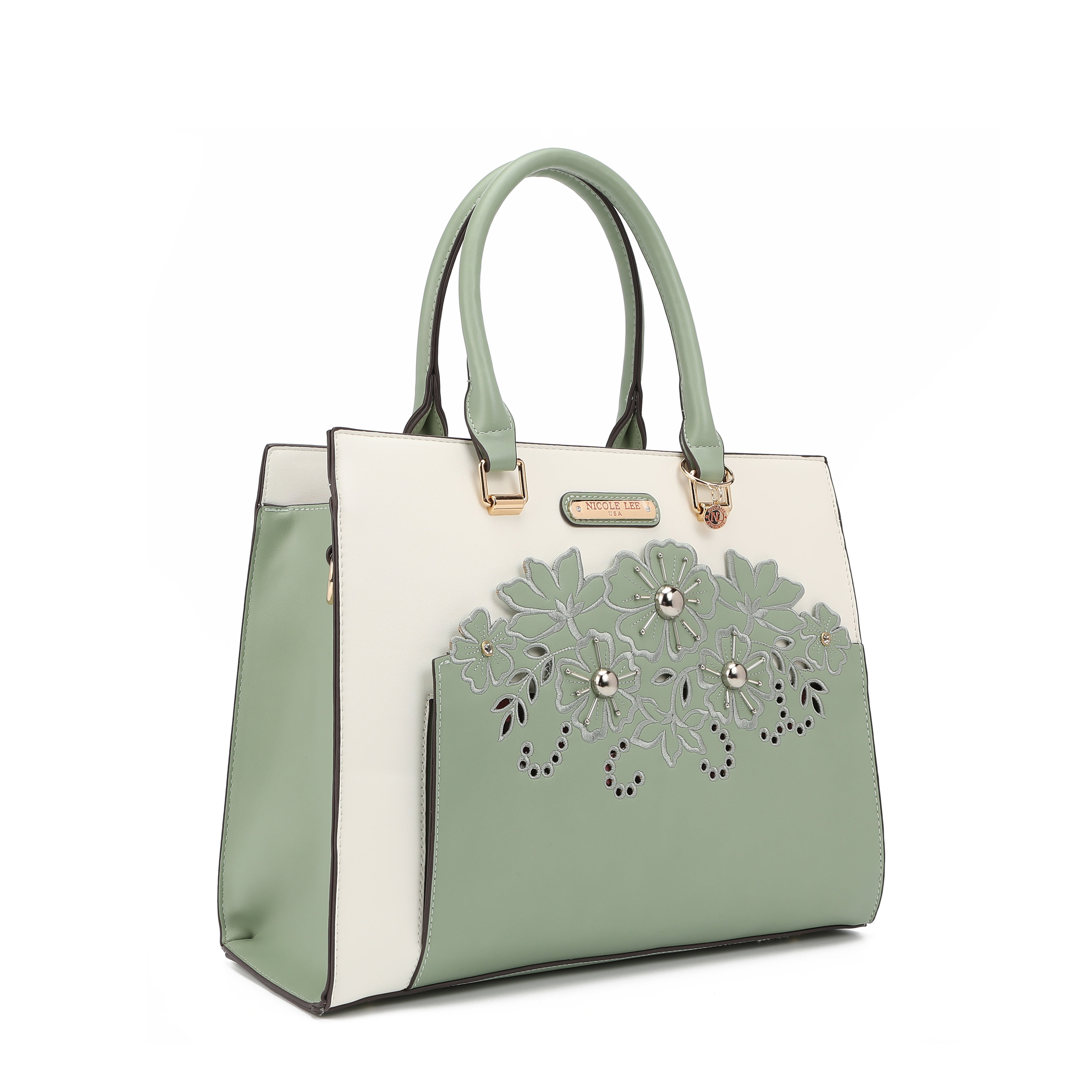 Bag with floral embroidery