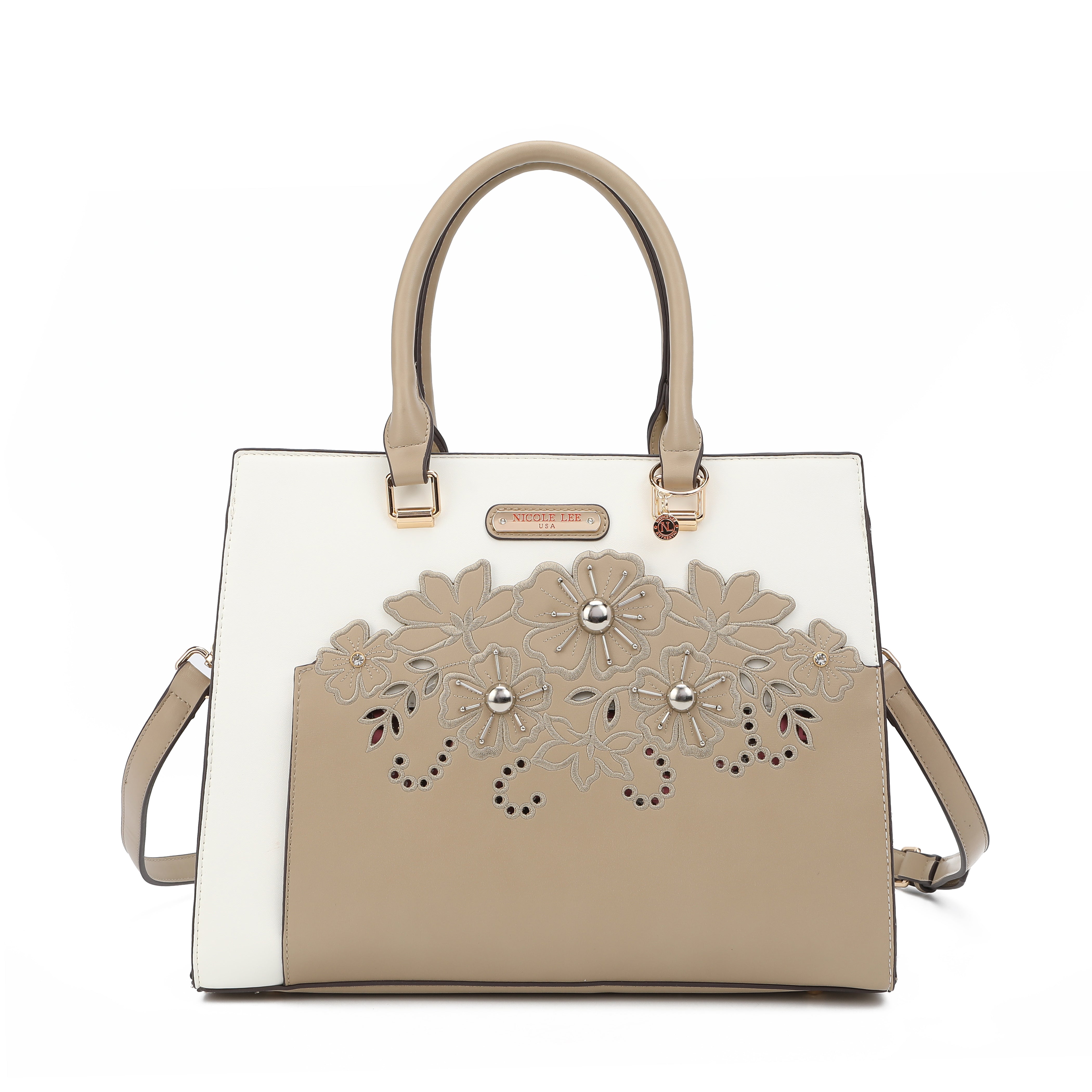 Bag with floral embroidery