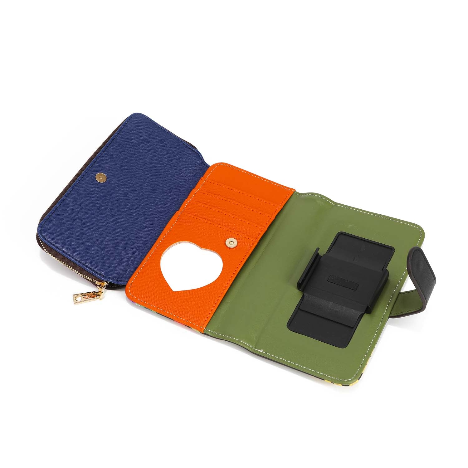Foldable mobile case with shoulder function