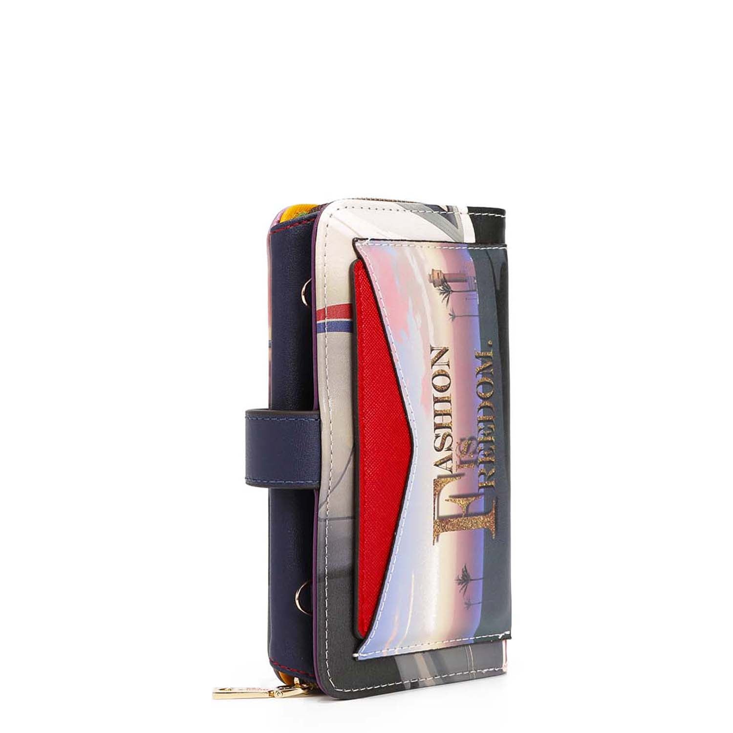 Foldable mobile case with shoulder function