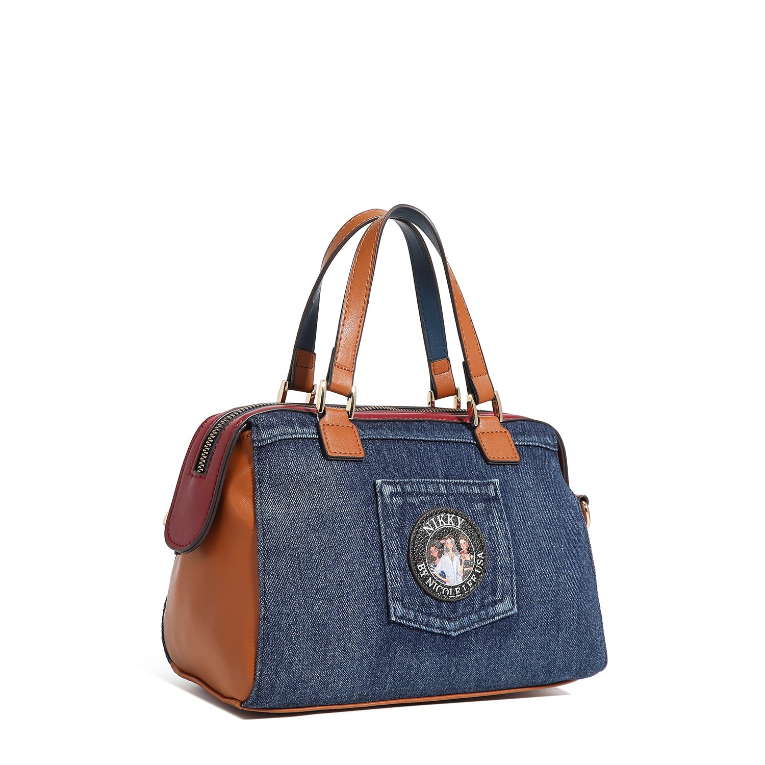 SMALL BOSTON BAG <tc>Denim</tc>