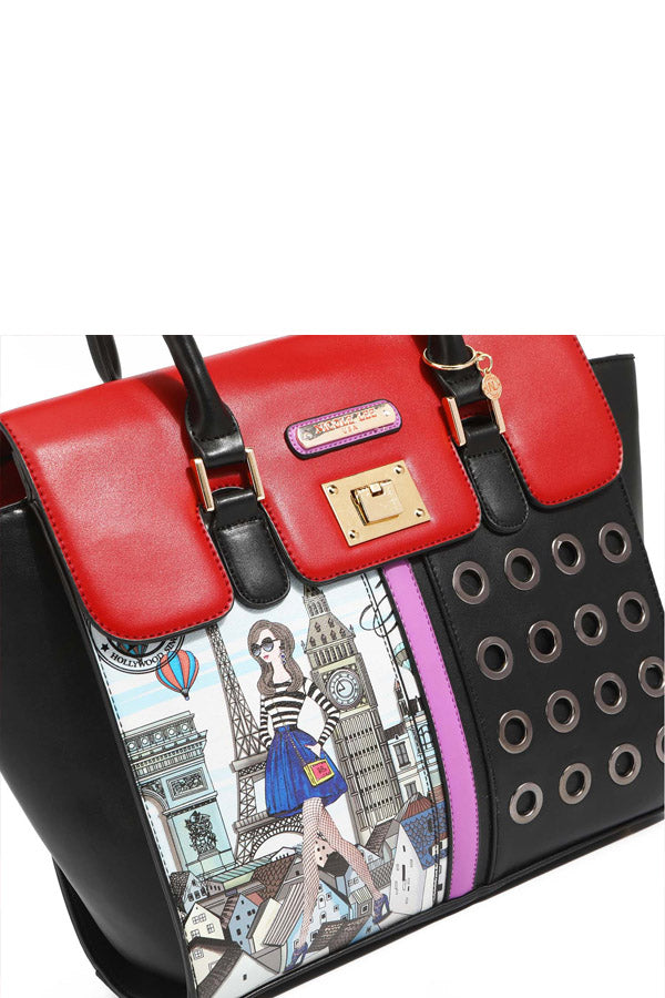 "ELSA GOES PARIS" STRUCTURED HANDBAG