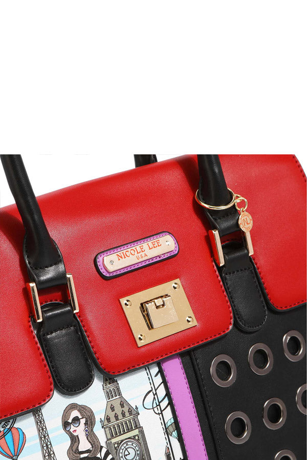 "ELSA GOES PARIS" STRUCTURED HANDBAG