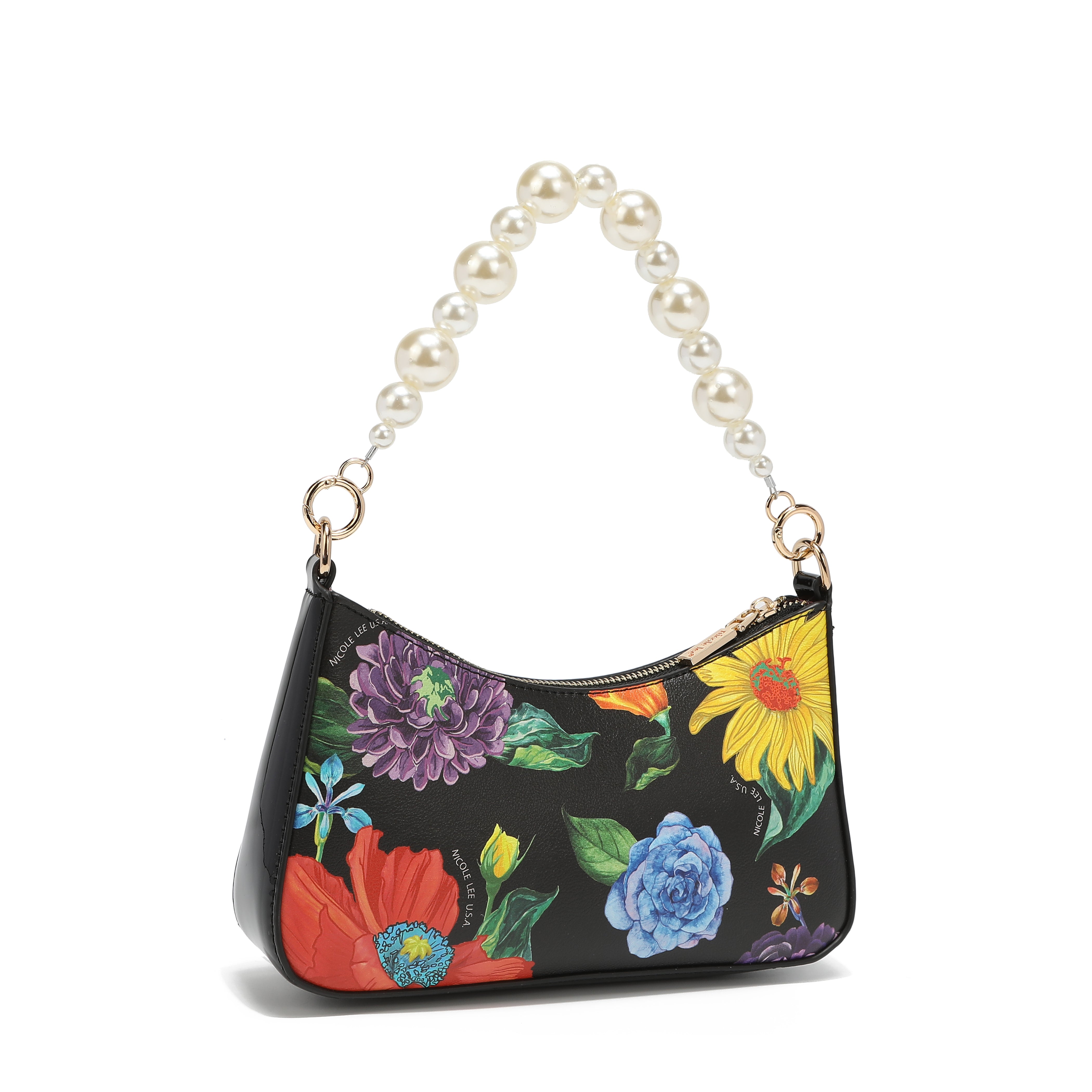 Shoulder bag with pearl handle