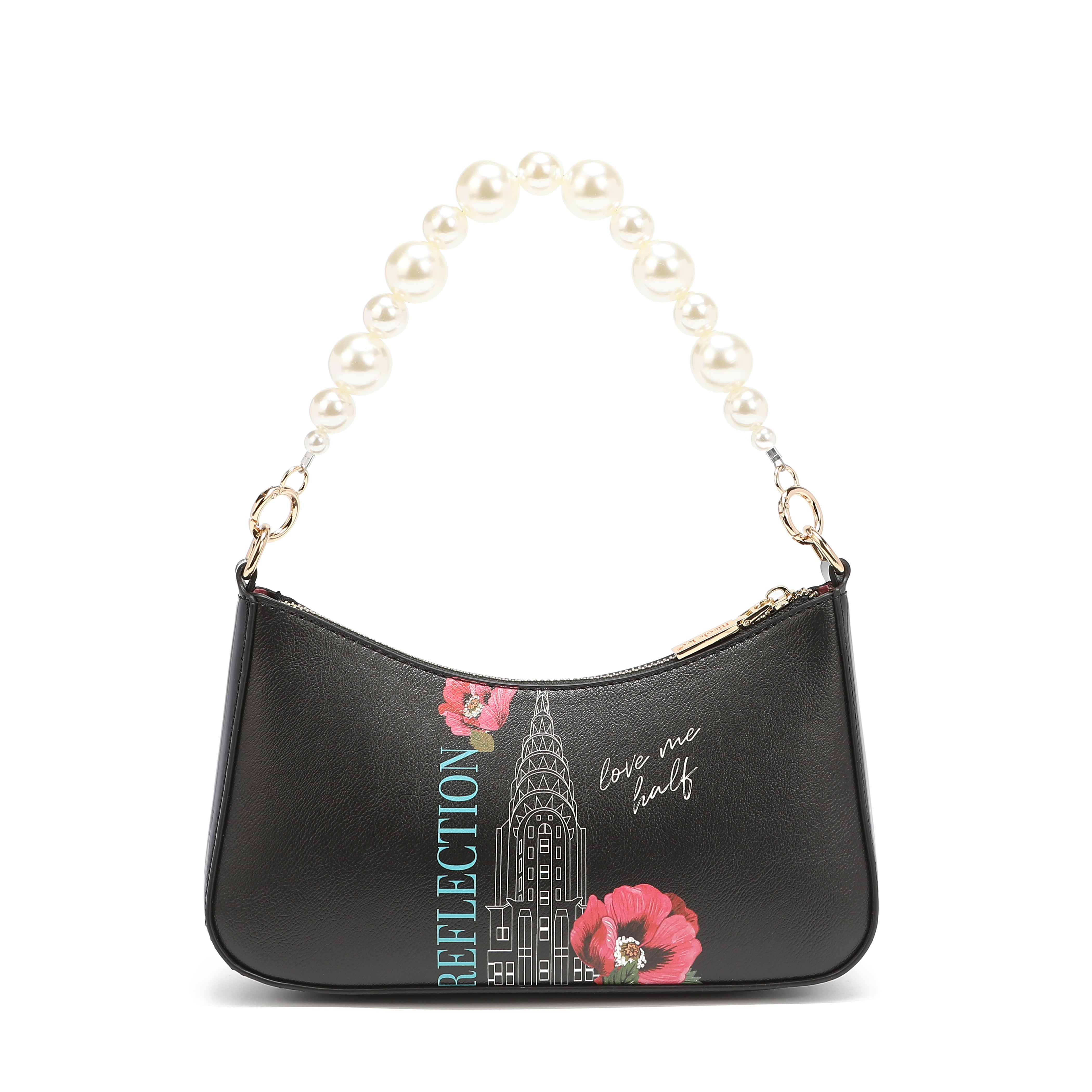 Shoulder bag with pearl handle