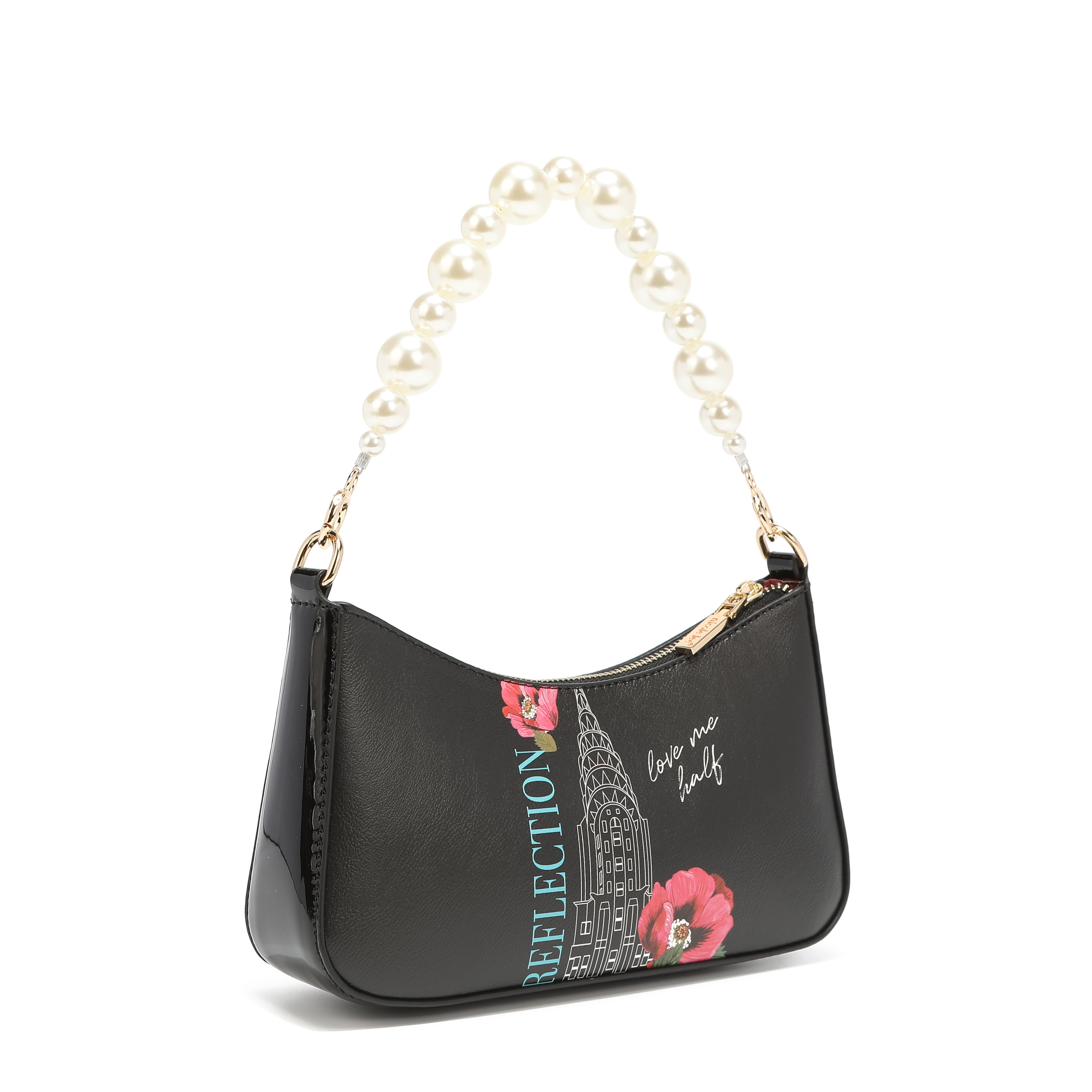 Shoulder bag with pearl handle