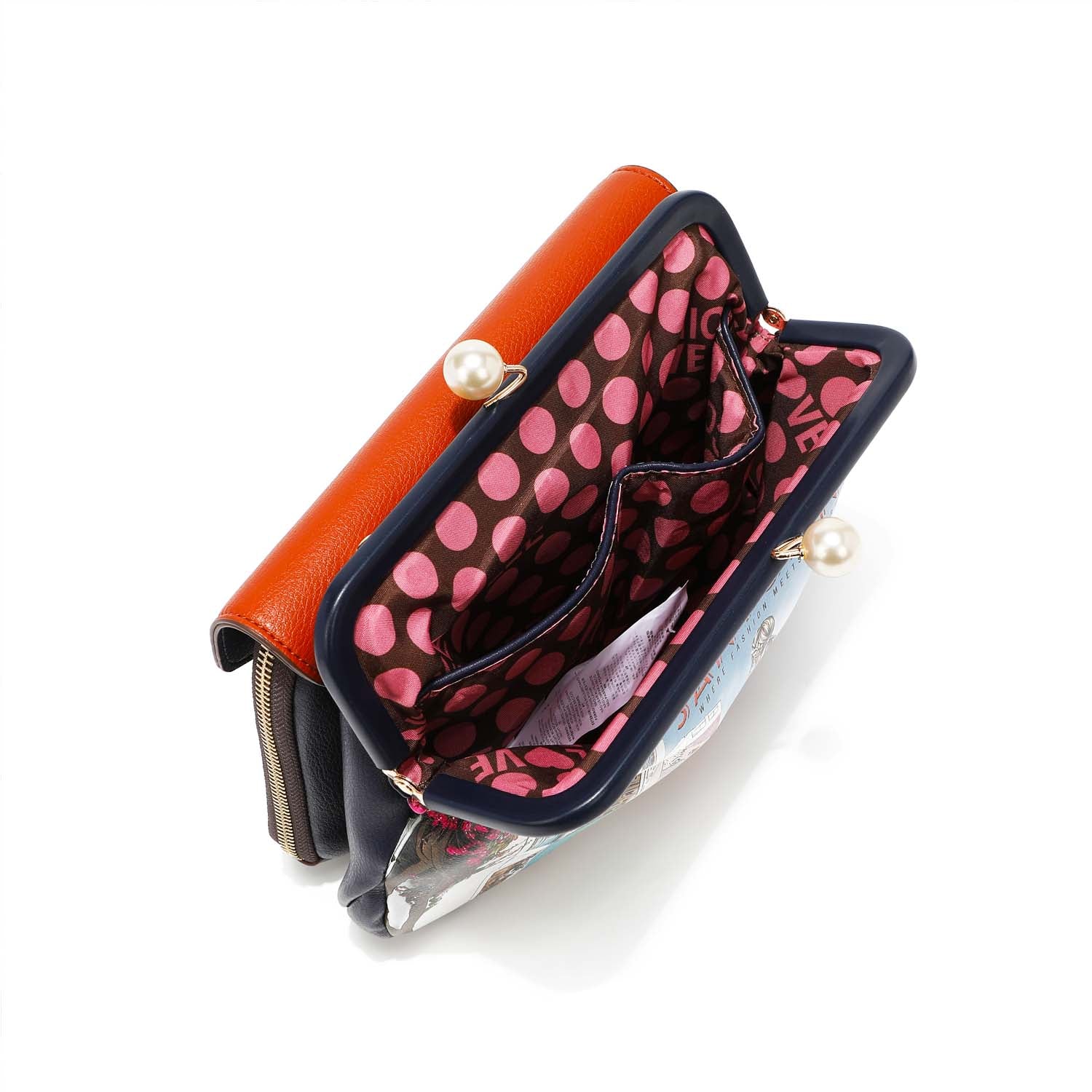 Bandolera with Kisslock brooch