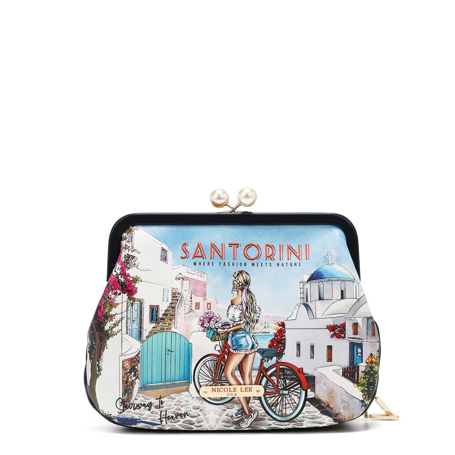 Bandolera with Kisslock brooch