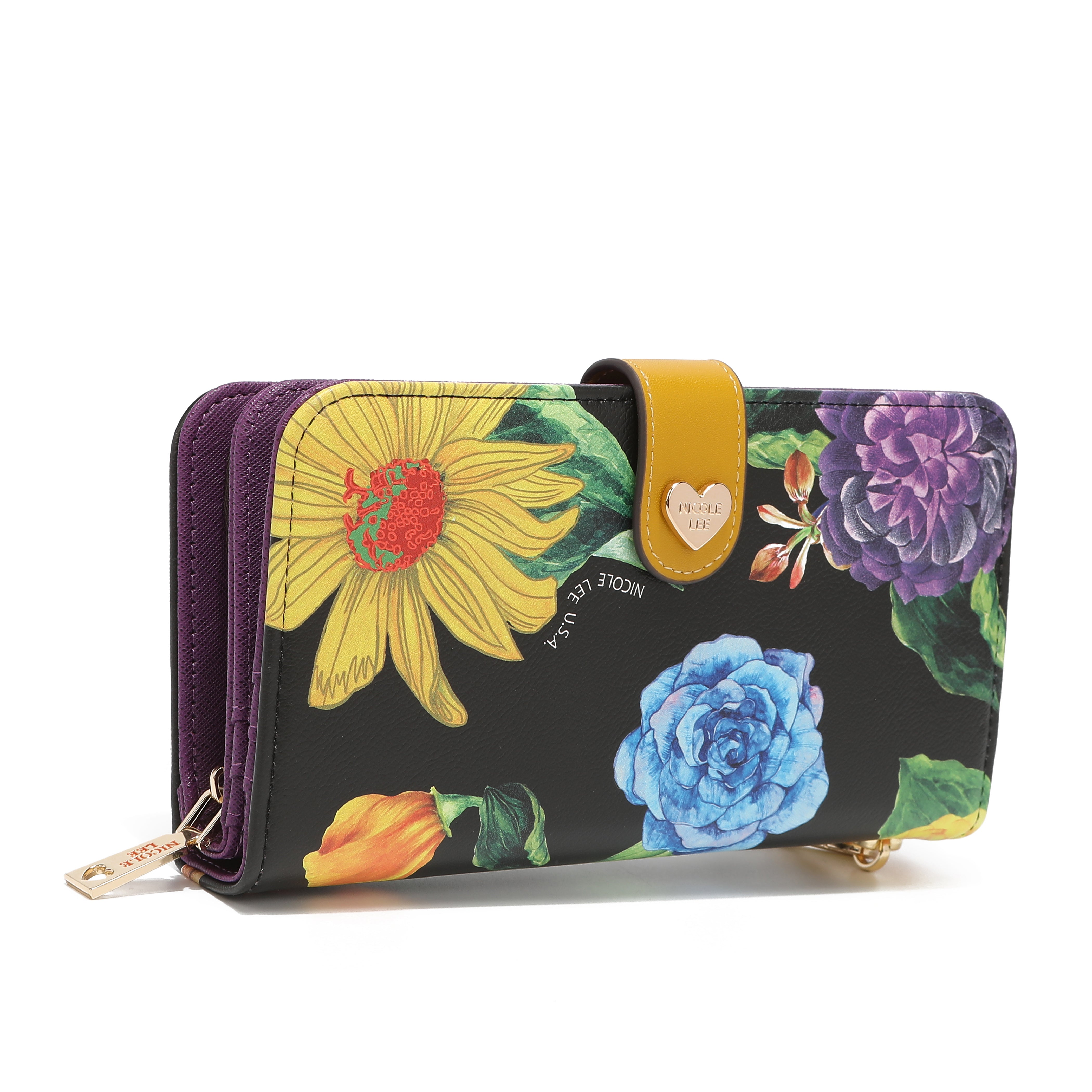 Fashion printed portfolio with zipper