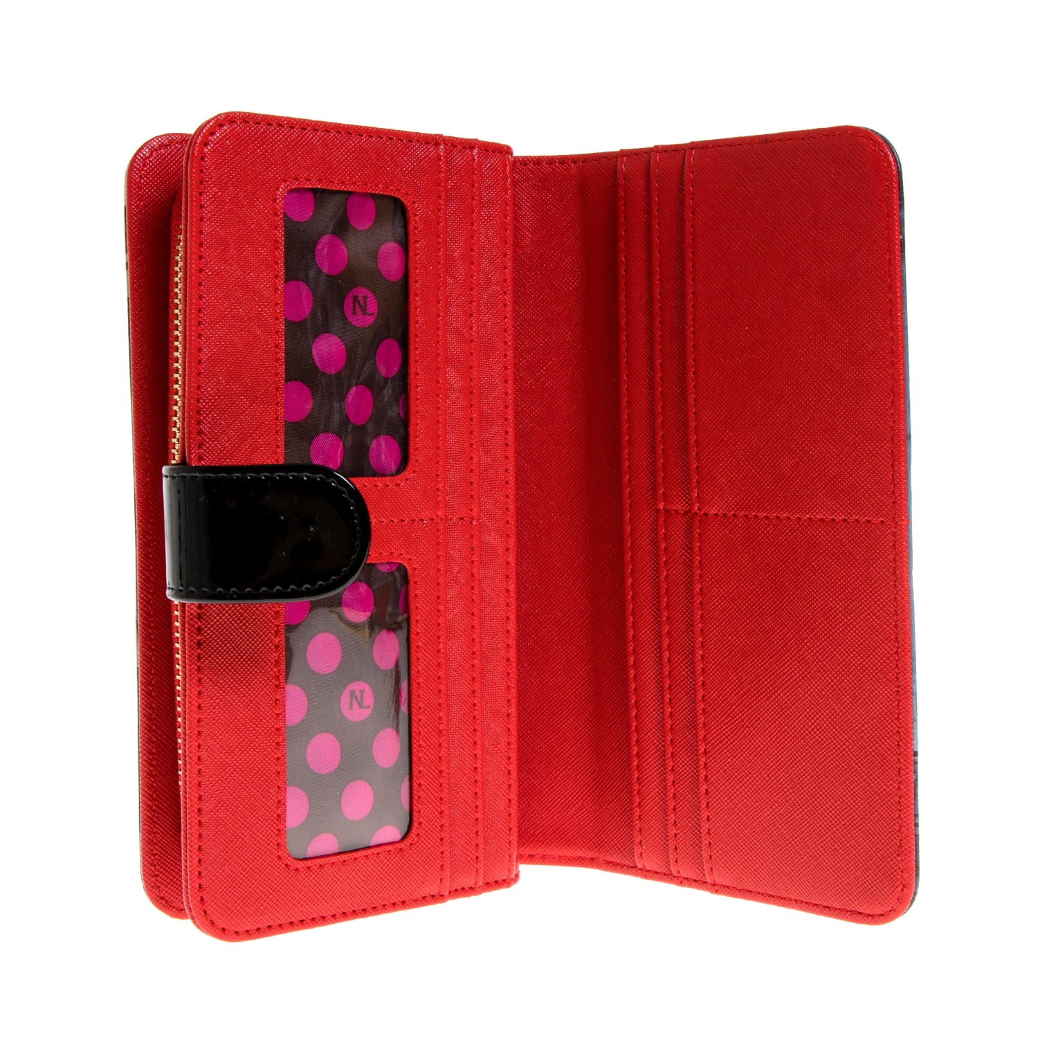 Fashion printed portfolio with zipper