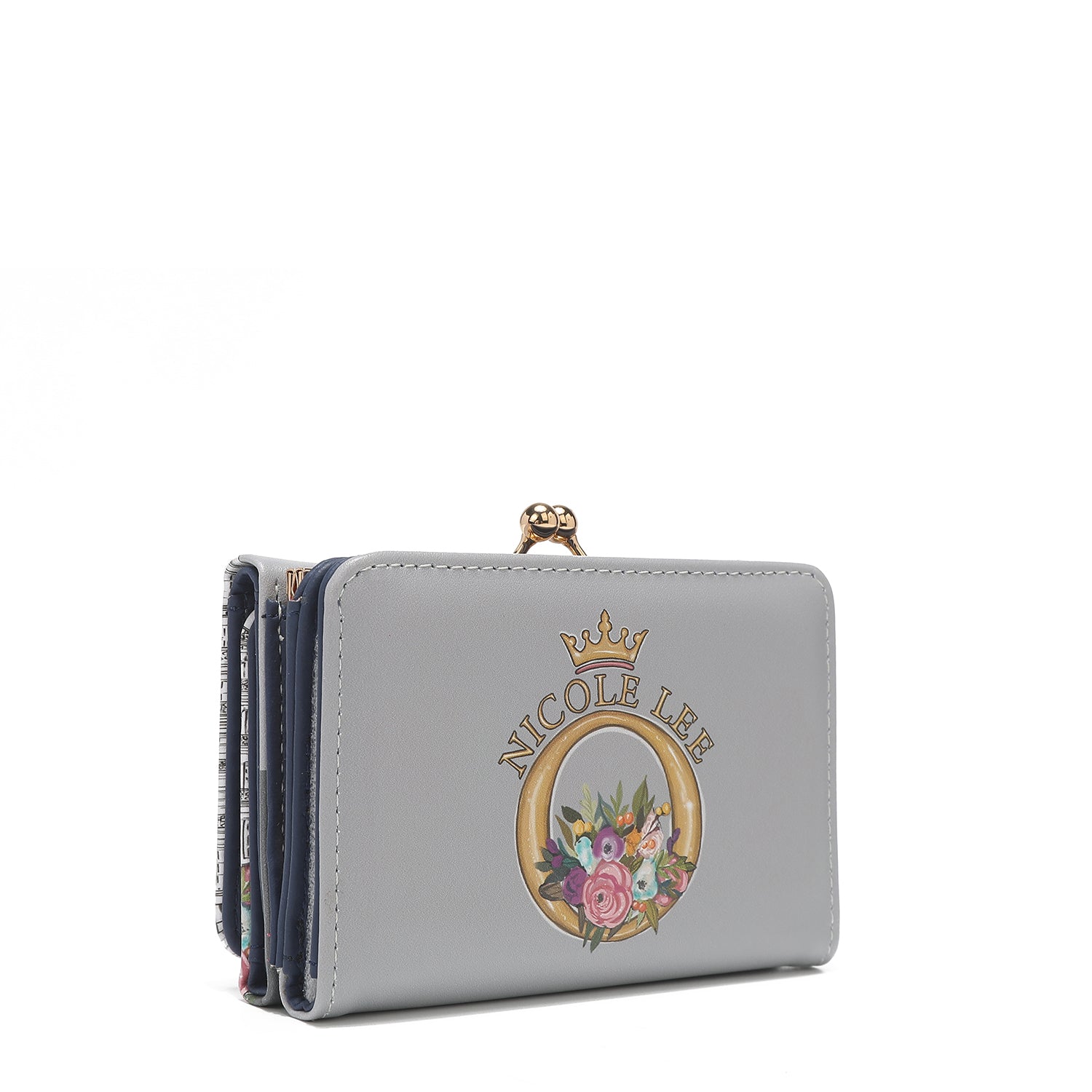 Triple fashion compact portfolio with RFID block