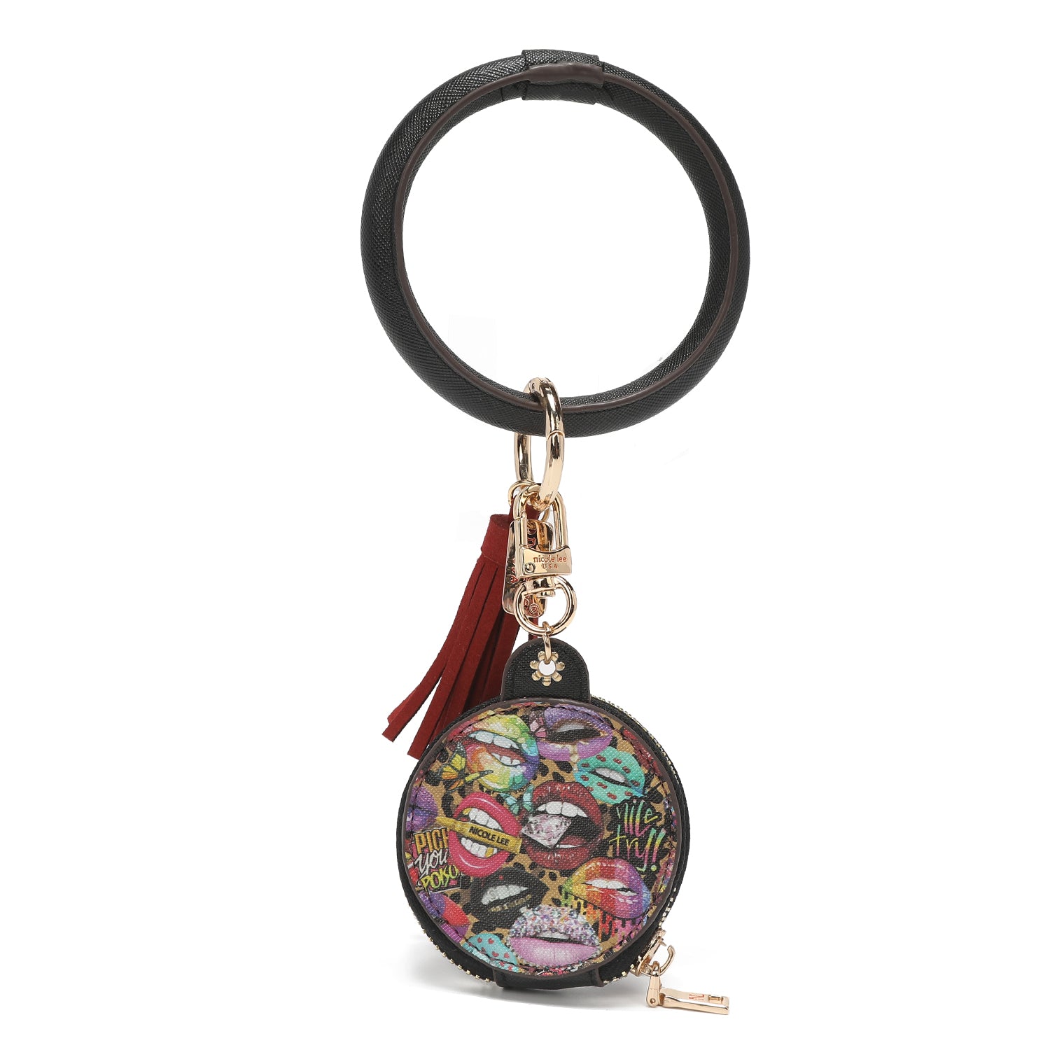 Bracelet with keychain and headache holder