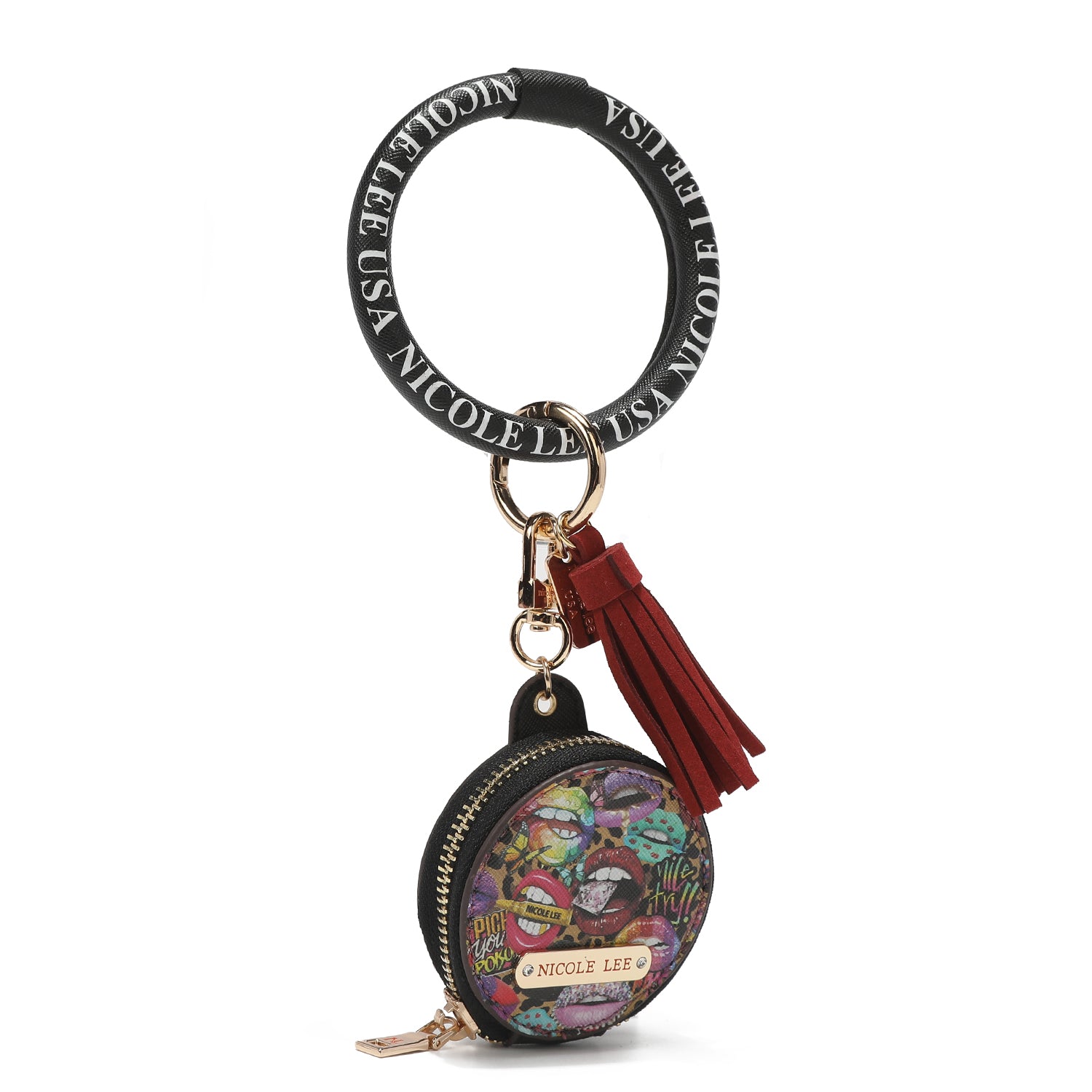 Bracelet with keychain and headache holder