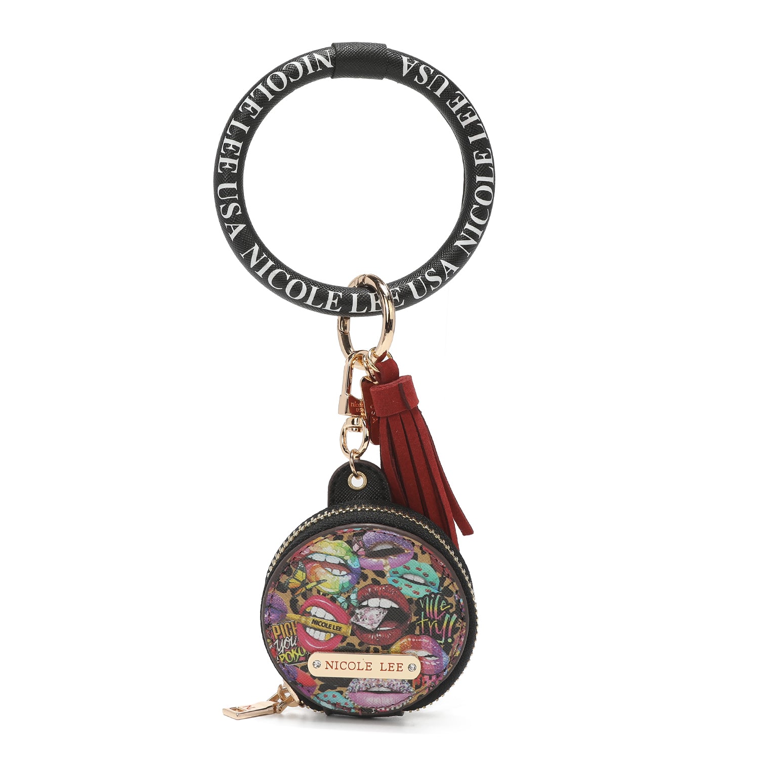 Bracelet with keychain and headache holder