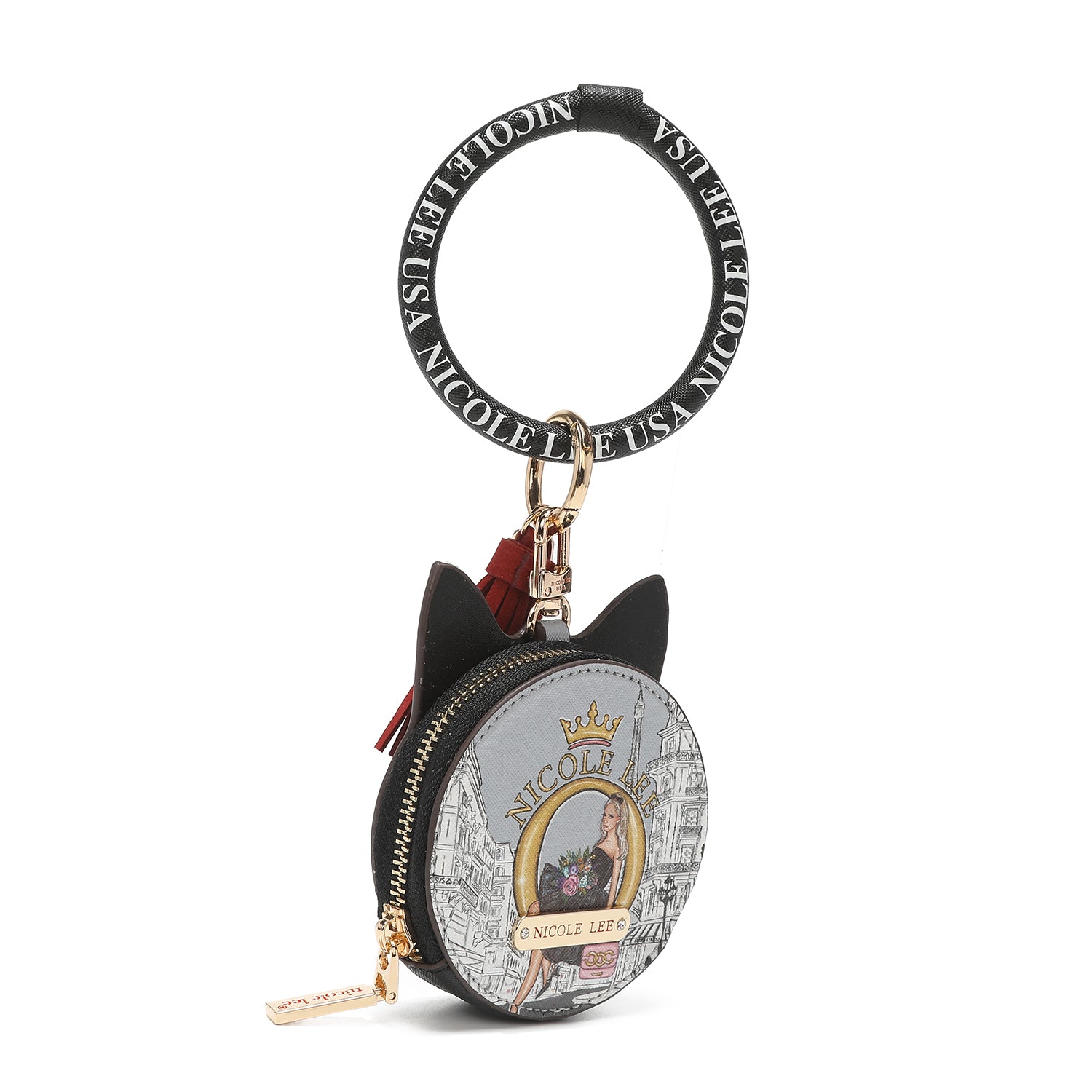 Bracelet with keychain and wallet