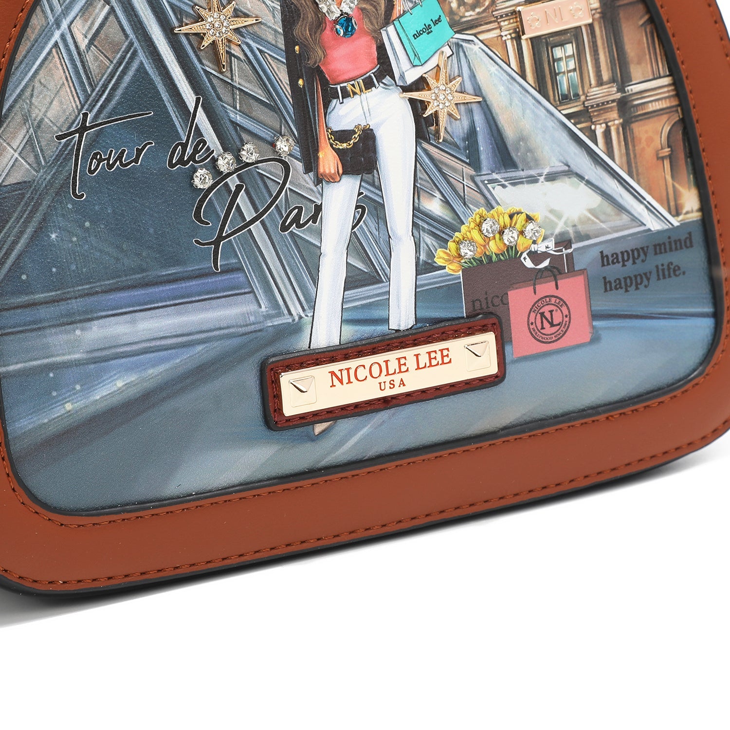 SAC BANDOULIÈRE OVALE "<tc>TOUR DE PARIS</tc>"