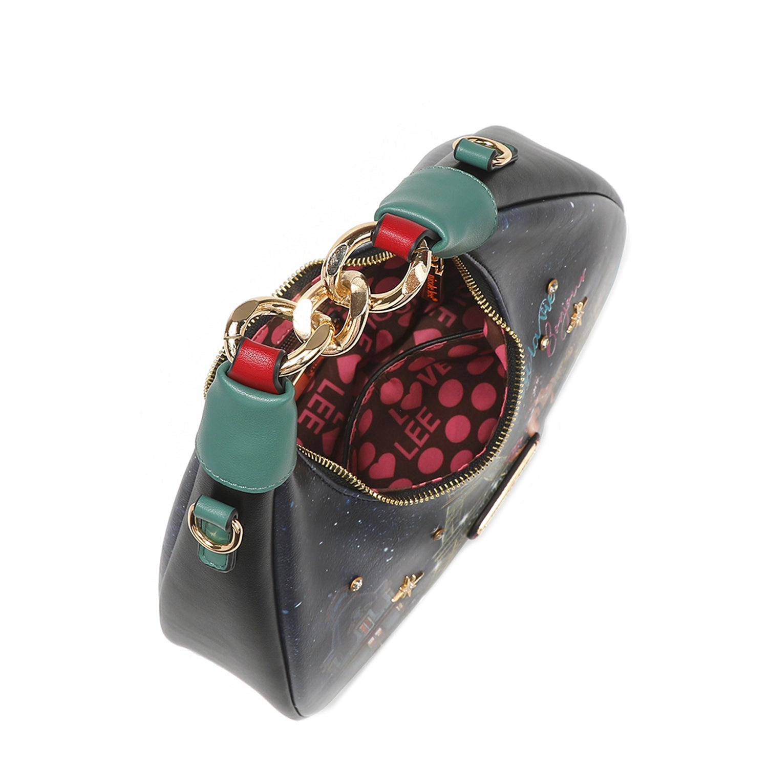 CROSSBODY BAG WITH CHAIN "<tc><tc>Tonight For You</tc></tc>"