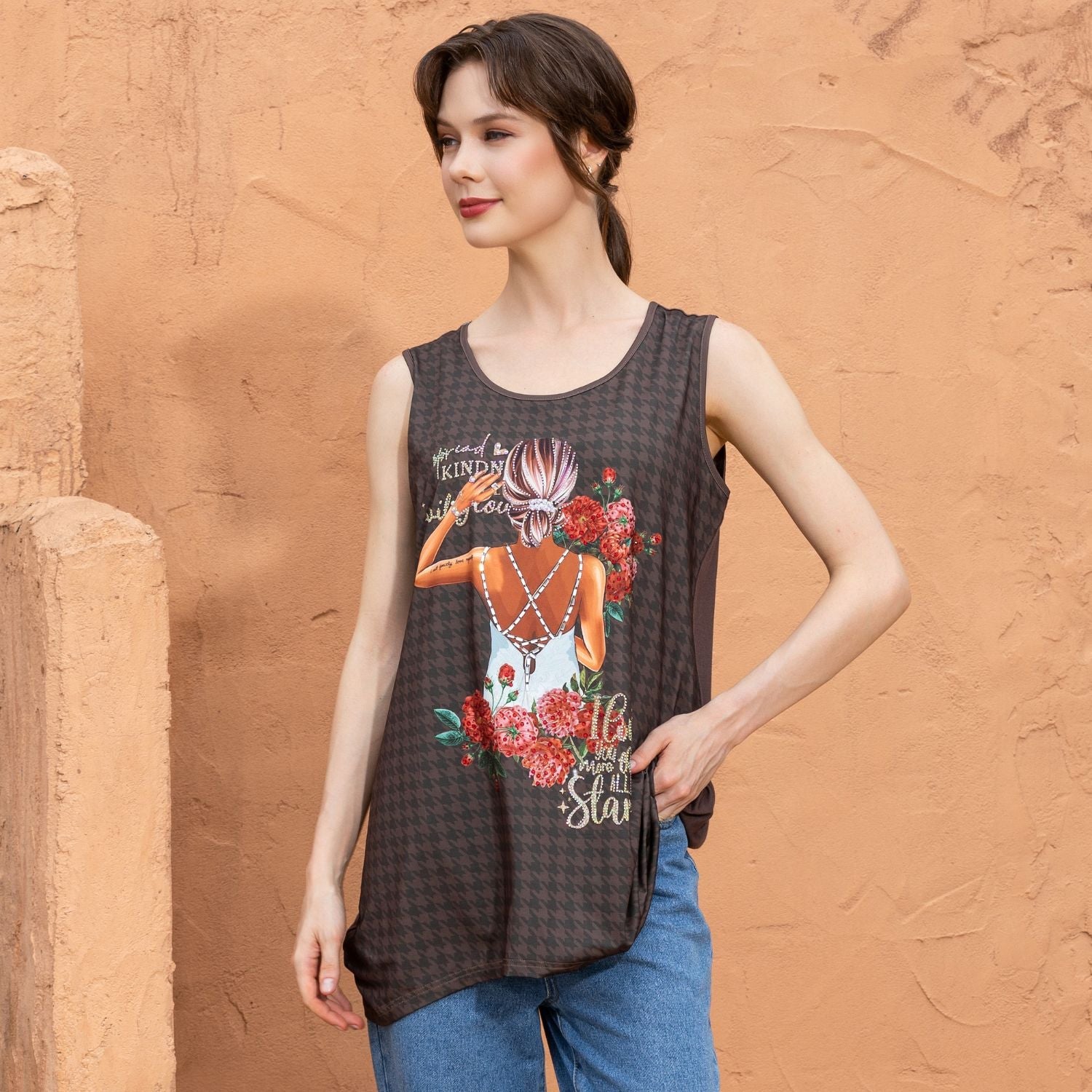 TOP TÚNICA NICOLE LEE CON BRILLOS (LADIES NIGHT OUT)