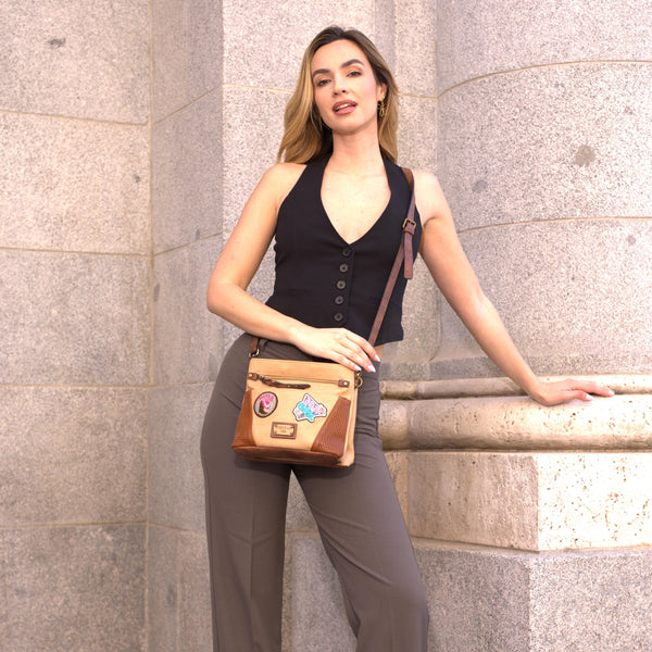 BANDOELRA VINTAGE CON PARCHE (MARRON)