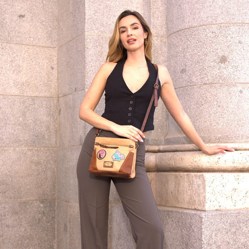 BANDOELRA VINTAGE CON PARCHE (MARRON)