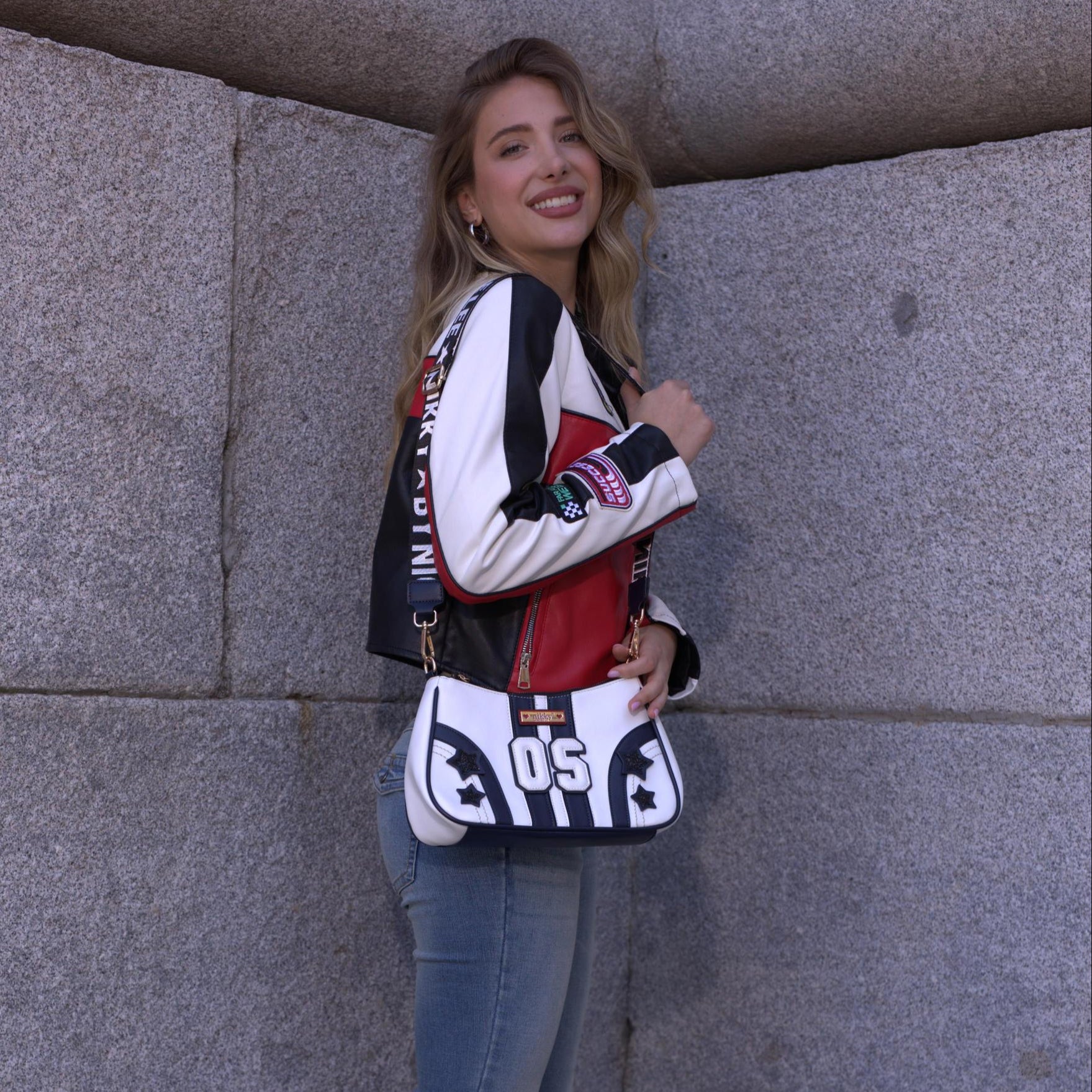 BANDOLERA VARSITY (BLANCO)