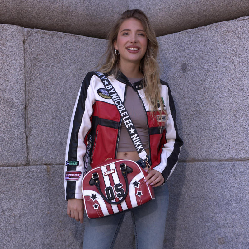 BOLSO DOMO VARSITY (BEIGE)