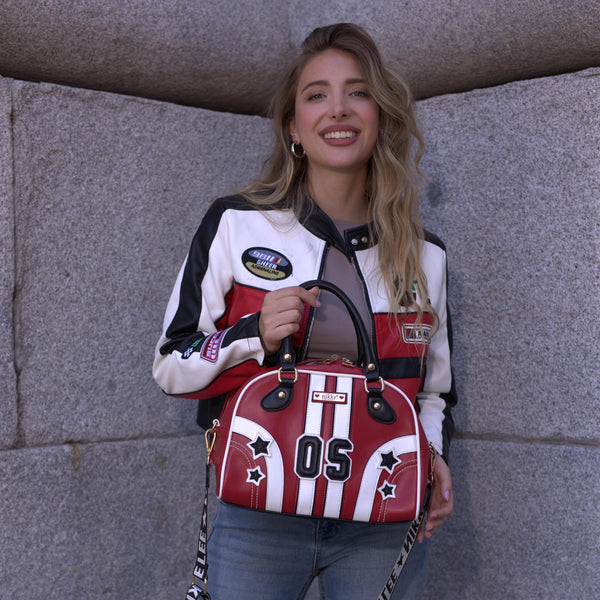 BOLSO DOMO VARSITY (ROJO)