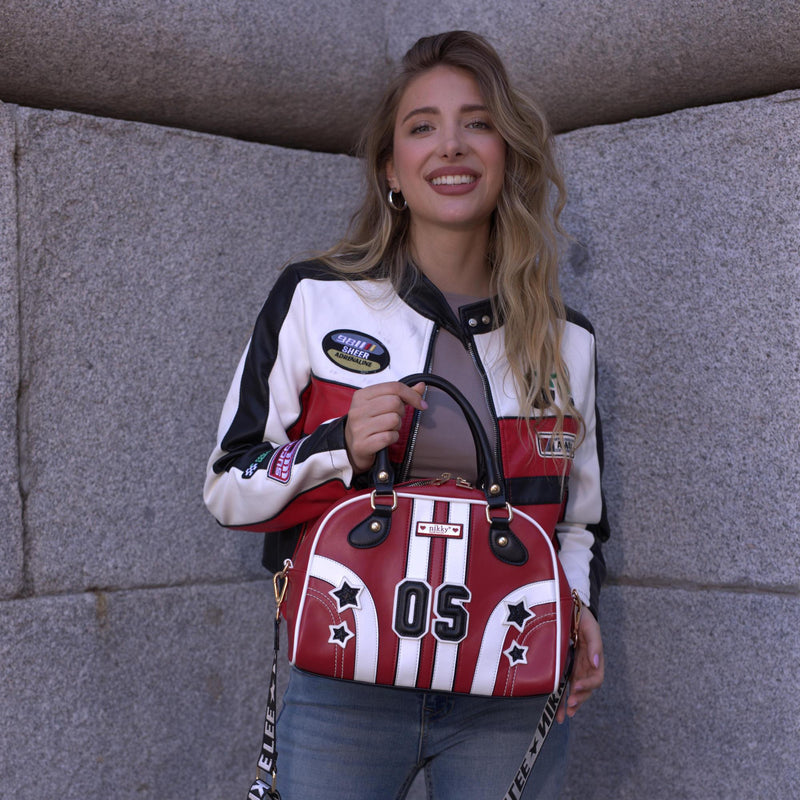 BOLSO DOMO VARSITY (ROJO)