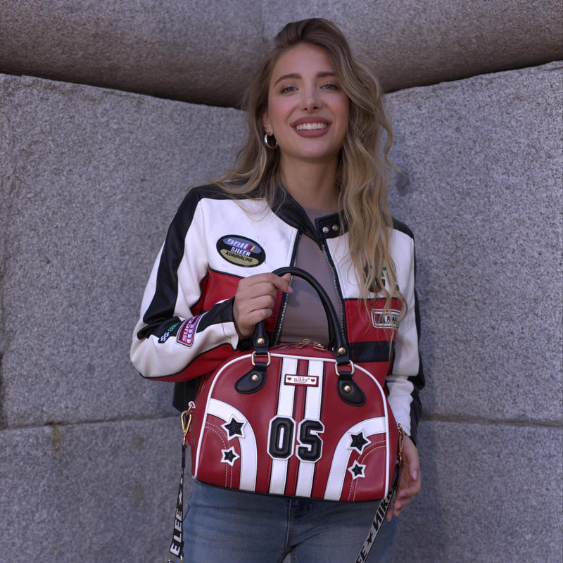 BOLSO DOMO VARSITY (BEIGE)