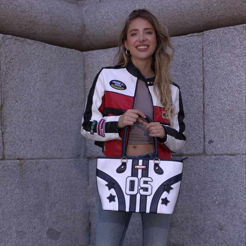 BOLSO SHOPPER VARSITY (ROJO)