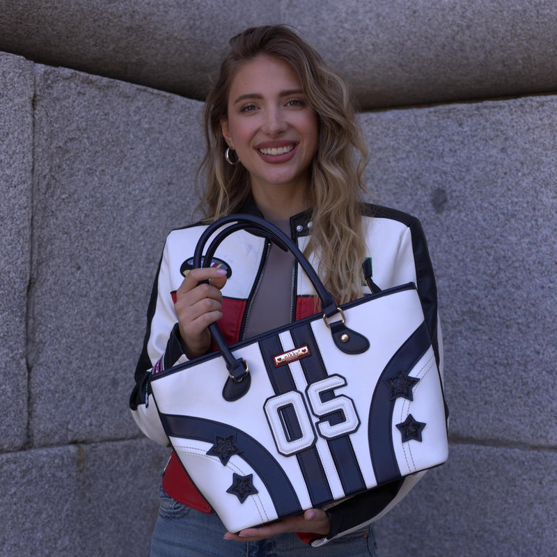 BOLSO SHOPPER VARSITY (ROJO)