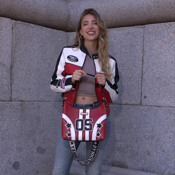 BOLSO TOTE VARSITY (ROJO)