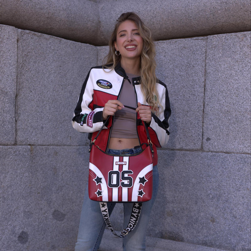 BOLSO TOTE VARSITY (ROJO)