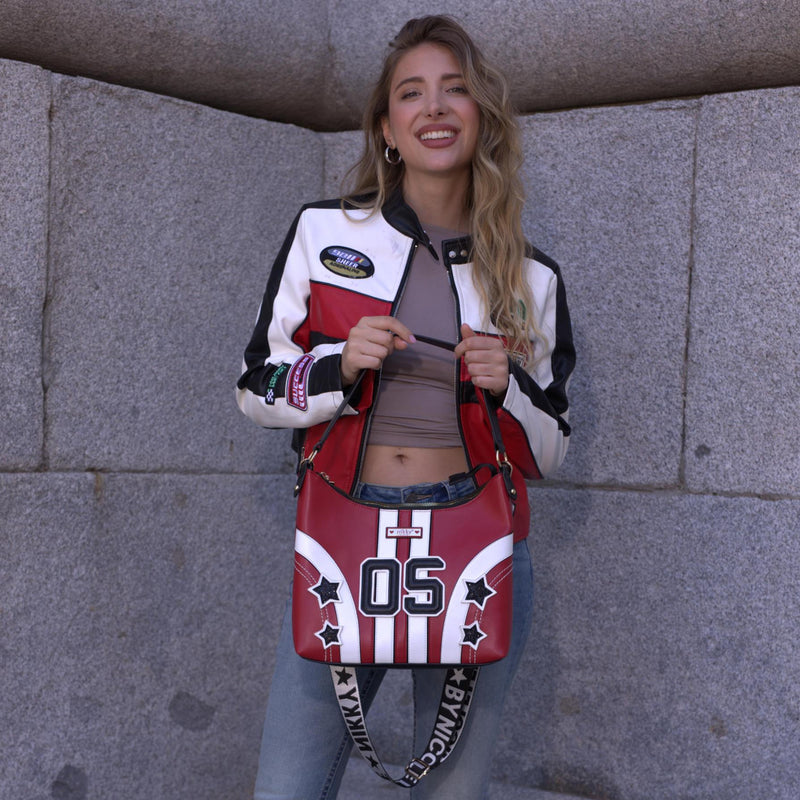 BOLSO TOTE VARSITY (BEIGE)