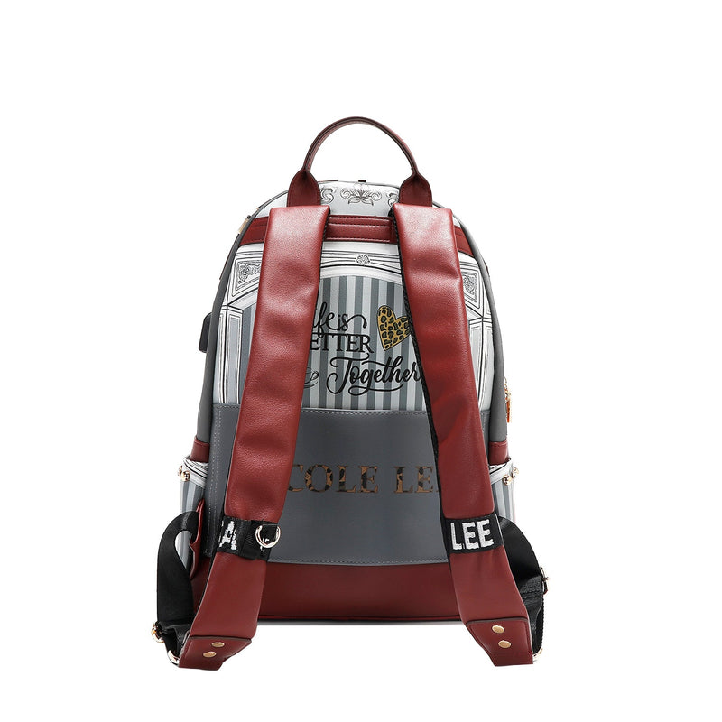 LAPTOP BACKPACK WITH USB CHARGING PORT (<tc>LADIES NIGHT OUT</tc>)