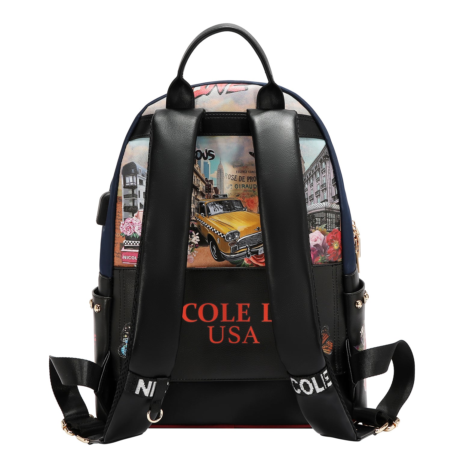 LAPTOP BACKPACK WITH USB CHARGING PORT (SABINA IMAGINES)