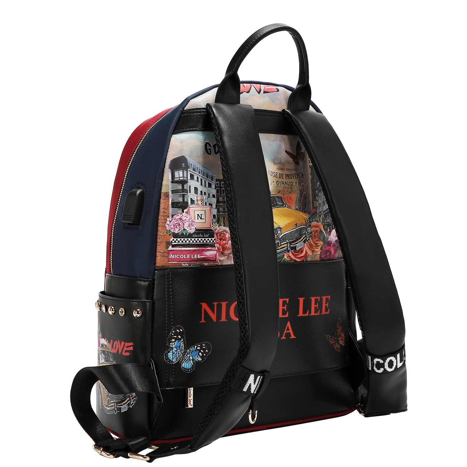 LAPTOP BACKPACK WITH USB CHARGING PORT (SABINA IMAGINES)
