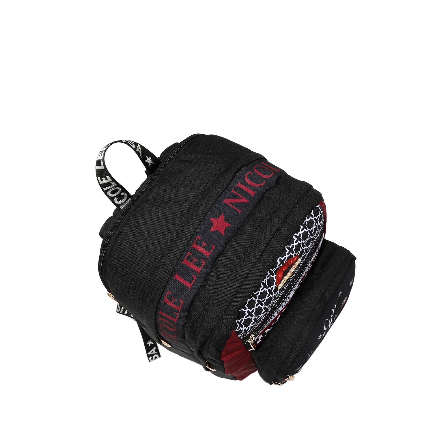 NYLON BACKPACK + CASE <tc><tc>Lady in black</tc></tc>