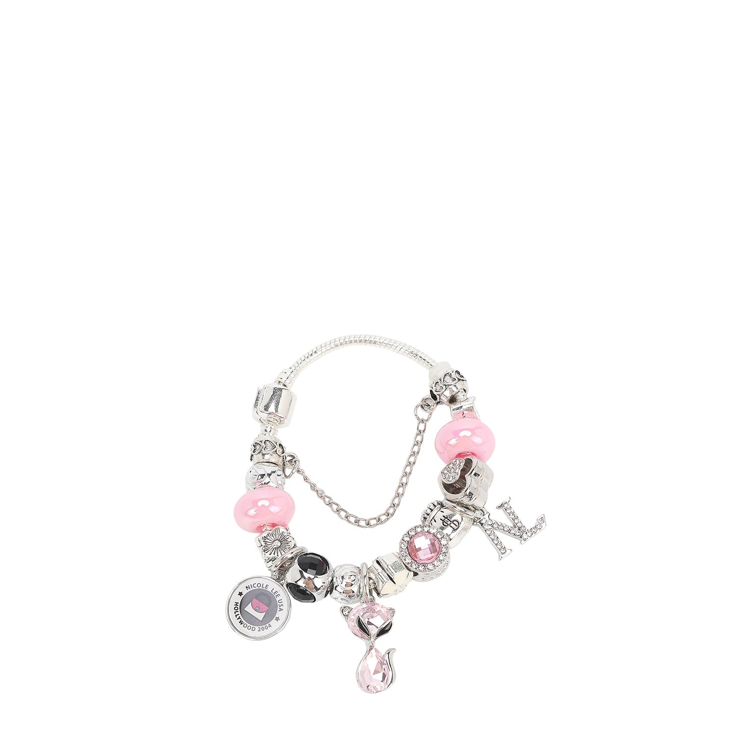 PULSERA CON DIJES (ROSA)
