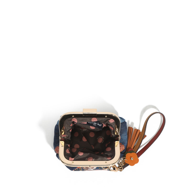 MINI PURSE WITH DENIM STRAP (<tc>HOLLYWOOD DRIVE</tc>)