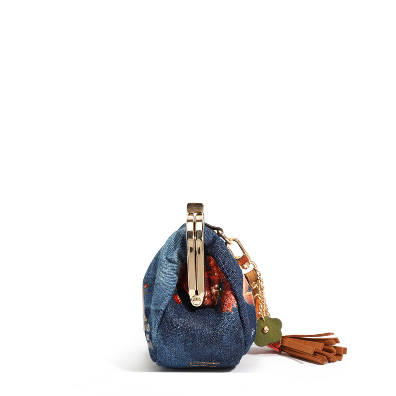 MINI PURSE WITH DENIM STRAP (<tc>BLIND DATE</tc>)