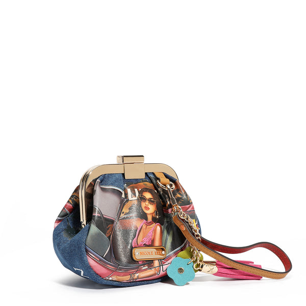 MINI PURSE WITH DENIM STRAP (<tc>HOLLYWOOD DRIVE</tc>)