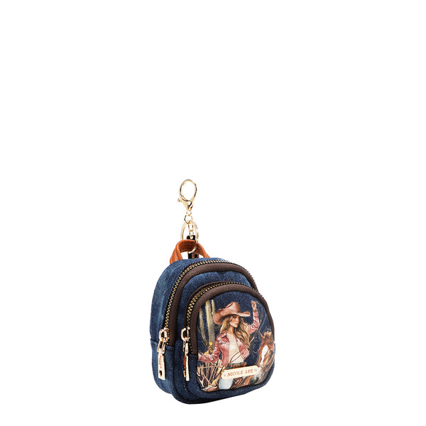 MONEDERO MOCHILA DE DENIM (SOFIA MONTANA)