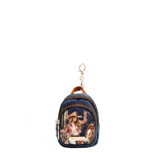 MONEDERO MOCHILA DE DENIM (SOFIA MONTANA)